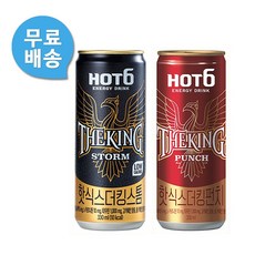 롯데칠성 핫식스 더킹스톰_더킹파워_더킹펀치 330ml (24캔)무료 숙취/건강음료>>에너지음료, 더킹스톰12캔+더킹펀치12캔