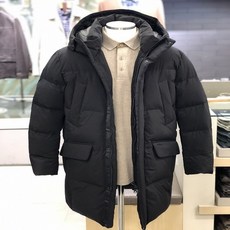 올젠 올젠 블랙 뉴테라 후드일체형 구스다운사파리점퍼A4FP1307BK