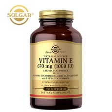 솔가 천연 비타민E 토코페롤 670mg(1 000IU) 100정