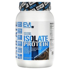 이보루션뉴트리션 EVLution Nutrition 100% 아이솔레이트 더블 리치 초콜릿 726g(1.6lb), 726g, 1개