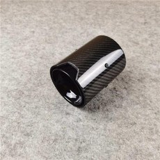 카본 블랙 머플러 팁 배기 파이프 M2 퍼포먼스 F20 용 PC, 06 IN 67 OUT105MMSilver, 1개
