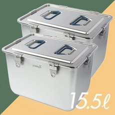 그린킵스 올스텐 밀폐용기 김치통, 15.5L, 2개