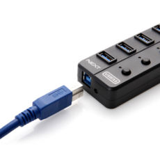 NEXT-704U3 USB3.0 4포트 유전원허브, 단일상품