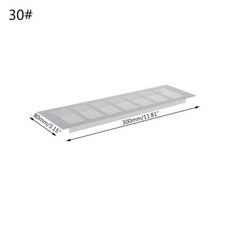 천공 시트 웹 플레이트 환기 그릴 알루미늄 합금 에어 벤트, 30cm, 1개