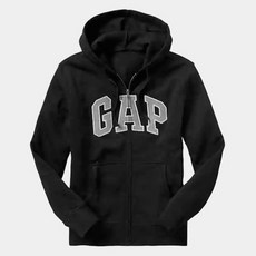 갭 패치 풀집 집업후드 BLK WHT GRY