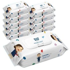 블루본 아기 물티슈 데일리 아기쏙쏙 캡형 70매 10팩, 10개