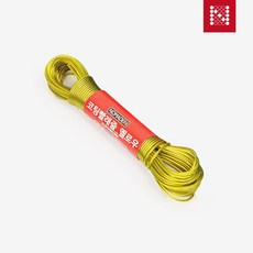 노마드 캠핑 휴대용 와이어 코팅 빨래줄 20m옐로우 n-6341, 1개