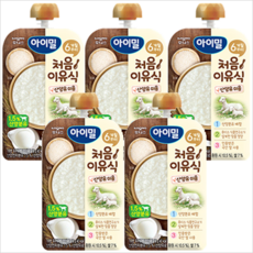 후디스 처음이유식 산양유미음100gx5개, 1개, 산양유미음