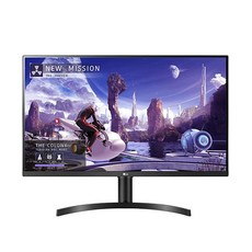 LG 32QN650-B 모니터 32인치 QHD(2560 x 1440) IPS 디스플레이 sRGB 99% 색재현율 HDR 10 AMD FreeSync 듀얼 HDMI 입력 높