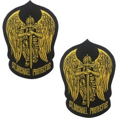 탑팀/St Saint Michael Protect 밀리터리 자수패치 벨크로패치 5종