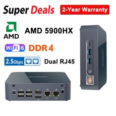 초소형PC 미니 일체형 MOREFINE S500 AMD Ryzen 듀얼 LAN NVMe SSD 게이밍 HD C타입 와이파이 데스크탑 Windows11 프로, 없음, 121.64G DDR4 2T NVME - AMD R7