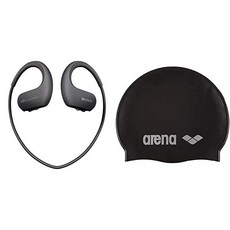 [독일] 947655 Sony NW-WS413 Sports Walkman 4GB Wireless Waterproof Dustproof, 8GB, Black, Sport-Walkman + Badekappe
