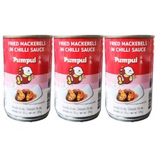 스마일링피쉬 유탕고등어 칠리소스 통조림, 155g, 3개