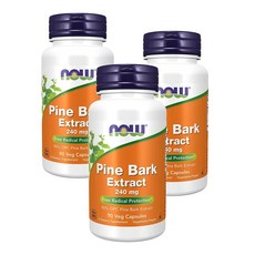 나우푸드 파인 바크 소나무껍질 추출물 240 mg 90정 NOW Pine Bark Extract, 3팩
