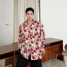 남자가을셔츠 남자가을패션 세미 스타일 루즈 가을남방 남성드레스셔츠 캐주얼 유니크