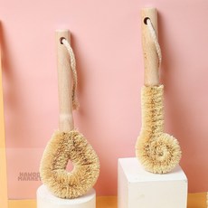 설마켓 강력한 세정력 코코넛 설거지 솔 코코넛청소솔 주방싱크대청소솔, 원형솔, 1개