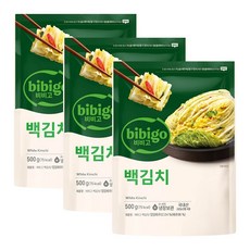 비비고 백김치 500g X 3개 국내산 배추