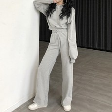 맵시언니 티아미 크롭 후드티 세트