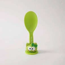 붙지 숟가락 입체 쌀 동물 모양의 액세서리 주방 않는 조리기구 용품 만화, Green Frog, 1개