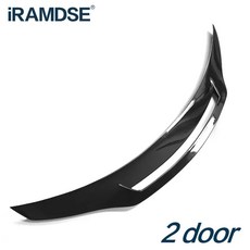 카본 후면 덕테일 윙 PSL 스포일러 벤츠 W205 C260 쿠페 C43 C63 AMG C클래스 2도어 트렁크 2 door Carbon, 2 door 블랙