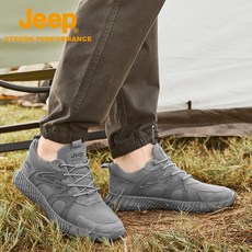 JEEP 지프 남성신발여름 야외 메쉬 하이킹 신발 통기성 얇은 비행 제직 미끄럼 방지 스포츠 및 레저 신발
