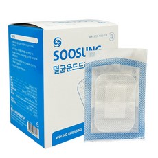 수성 멸균 운드 드레싱 50매입 개별포장 의료용 밴드, 1개 - 드레싱밴드