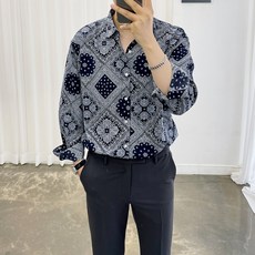 오버핏하와이안셔츠