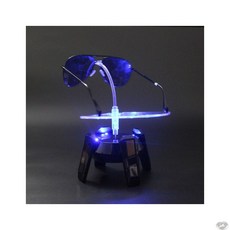 LED 안경거치대 선글라스 보관함 전시 인테리어소품 랙 디스플레이, 블랙 (LED 블루 라이트)
