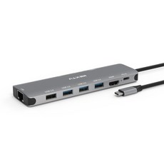 이지넷유비쿼터스 NEXT-2280TCH-PD 10포트 USB 3.0 C타입 멀티 허브 HDMI LAN