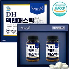 매스틱정 DH맥앤 매스틱 정 부모님 선물 추천 식약처인증 그리스 키오스 매스틱검 분말 가루 위건강 600mg 90정 2병 선물세트, 2병 1세트