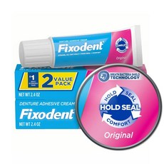 Fixodent 컴플리트 오리지널 틀니 접착 크림 68g 트윈, Fixodent 컴플리트 오리지널 틀니 접착 크림, 6, 2개