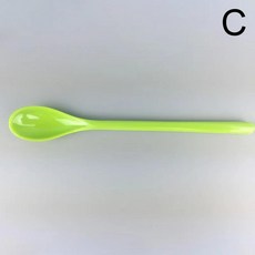 긴 손잡이 차 커피 믹싱 스푼 플라스틱 디저트 케이크 티스푼 캔, 1개, 1.03
