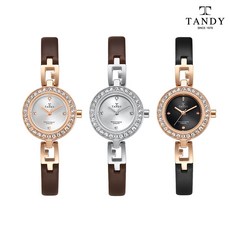 탠디 DIA-4044 다이아몬드 체인시계 여성패션 디자인시계 팔찌시계 로즈골드 화이트 블랙 TANDY