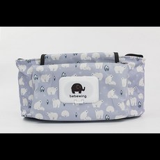 유모차 가방 기저귀 기저귀 가방 캐리지 걸이 바구니 보관 정리 유모차 액세서리, [02] bear, 1개