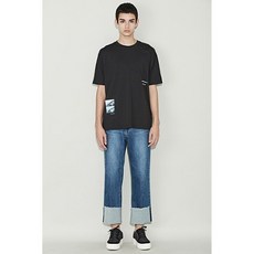 [customellow] loose fit t-shirt_CWTAM19475BKX