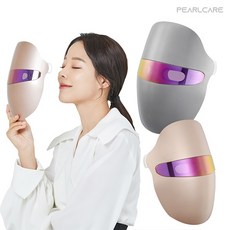 펄케어 LED 마스크 무선 스킨케어 가정용 피부관리기 피부진정 톤업 얼굴 미용기기 골드, PLM-365P, 로즈골드