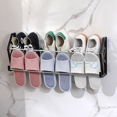 [PPOSOON] 실내화 거치대 슬리퍼걸이 신발정리대 욕실정리, 화이트_63cm, 1개