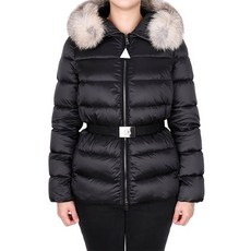 몽클레어 19FW 블랙 타티 벨티드 폭스퍼 다운 자켓 TATI 4631320 C0060 999