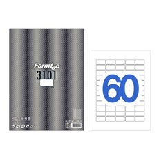 한국폼텍 LQ-3101 바코드용 라벨지 60칸 20매 LQ3101, ☆민일☆