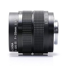 Fujian 35mm F1.7 CCTV Cinema Lens for Sony Panasonic Fujifilm Olympus Canon Nikon Mirrorless Camera CCTV Lens, 본상품