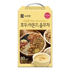 녹차원 고소한 호두 아몬드 율무차 18gx80T 녹차원, 18g, 80개입, 1개