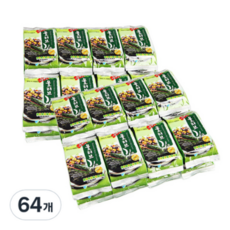 광천해저김 올리브 도시락김, 4g, 64개