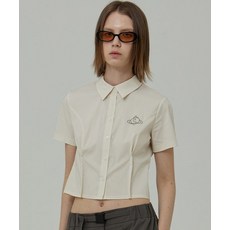 플라즈마 스페어 FOLD SHIRT IN CREAM 크롭셔츠