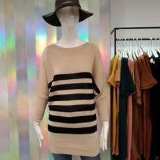 에이비에프지 백화점SAY ab.f.z ab.f.z스트라이프 롱펄니트AFS8GW41I