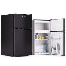 마루나 일반형 냉장고 소형 미니 사무실 원룸 1도어 2도어, 블랙,