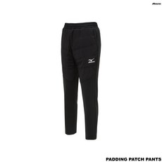 [국내배송] 미즈노 PADDING PATCH PANTS 블랙 보온성 경량성 남성용 트레이닝 바지