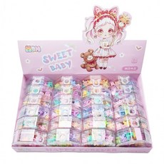 여아 SWEET BABY 알록달록 미니 집게핀 4종 24개세트