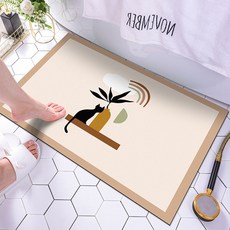 홈다움 빨아쓰는 말랑이 규조토 발매트 아트 디자인 1+1, 로베르E, 1개