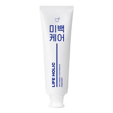 라이프홀릭 미백케어 허브민트향 치약, 100g, 4개