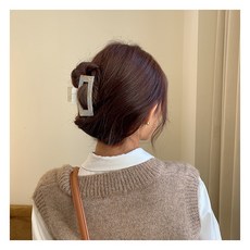 긴머리 대왕 집게핀 13cm 사각 올림머리핀